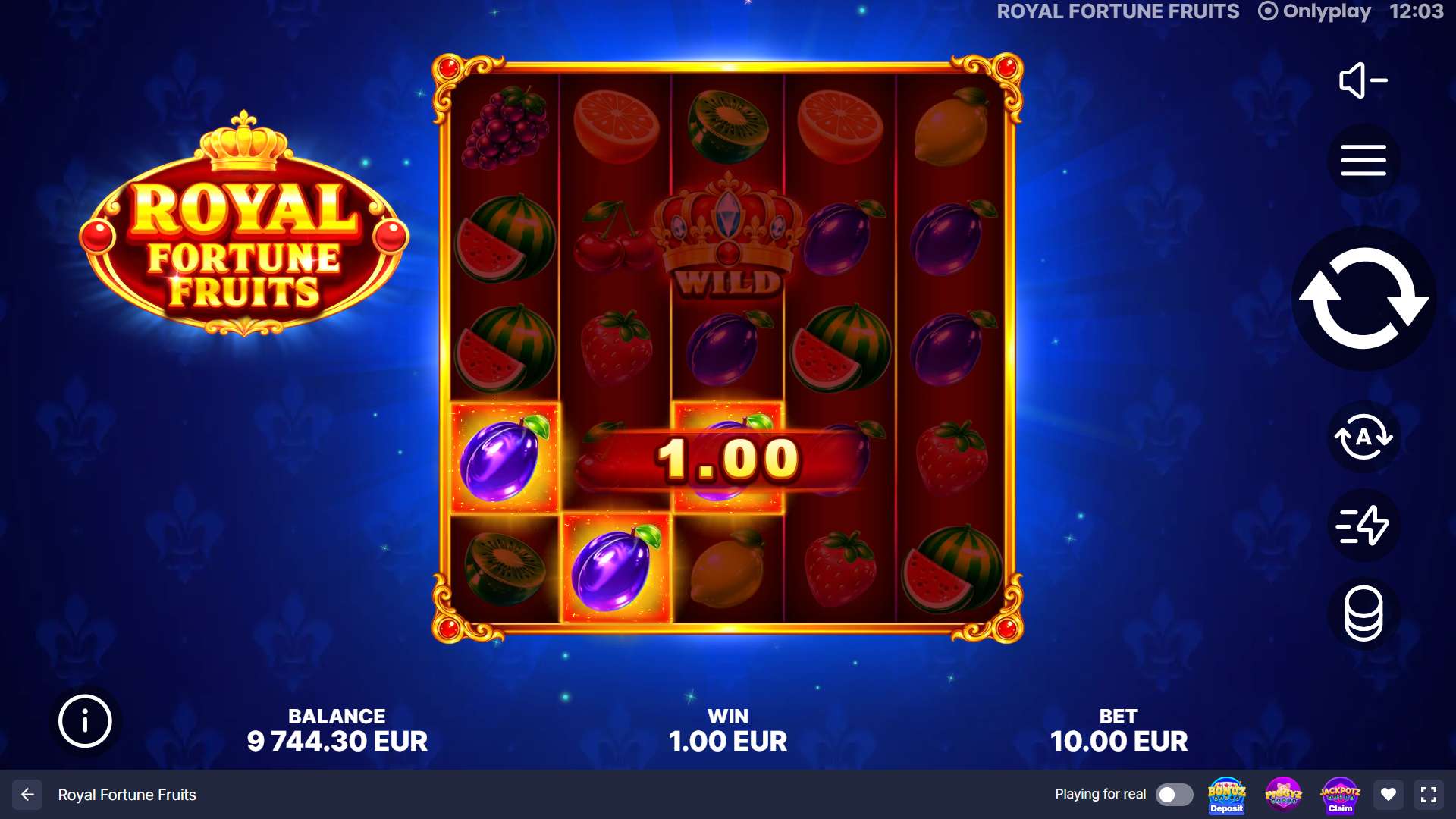 Royal Fortune Fruits Slot - 1 - BitStarz Casino
