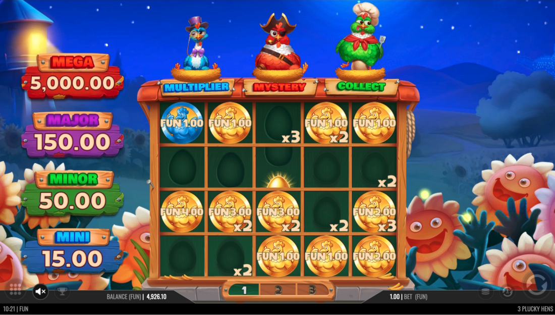 3 Plucky Hens Slot - 2 - BitStarz Casino