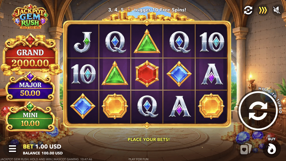Jackpot Gem Rush: <span class=