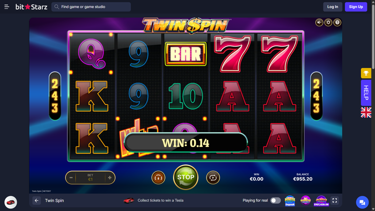 Twin Spin Slot - 2 - BitStarz Casino