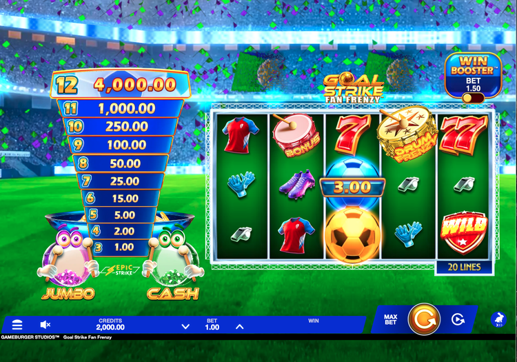 Goal Strike Fan Frenzy Slot - 1 - BitStarz Casino