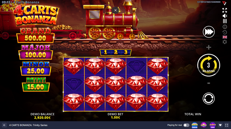 4 Carts Bonanza: Trinity Series Slot - 2 - BitStarz Casino