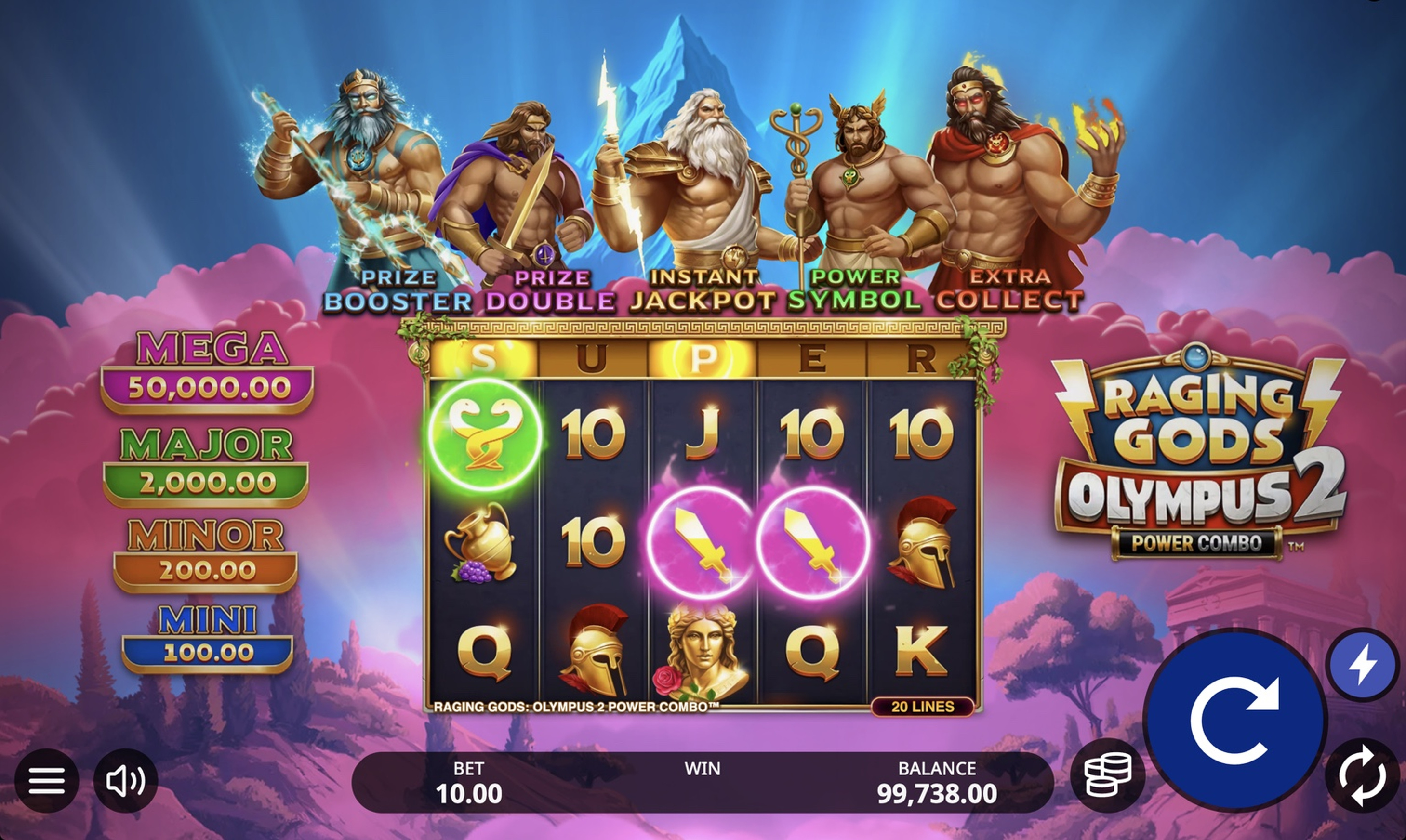 Raging Gods: Olympus 2 POWER COMBO Slot - 1 - BitStarz Casino