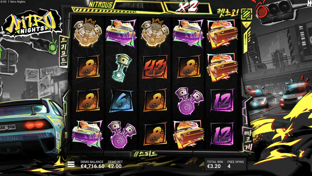 Nitro Nights Slot - 2 - BitStarz Casino