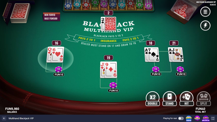Multihand Blackjack VIP - 2 - BitStarz Casino
