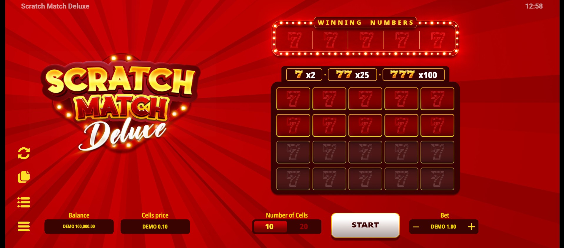 Scratch Match Deluxe Slot - 1 - BitStarz Casino
