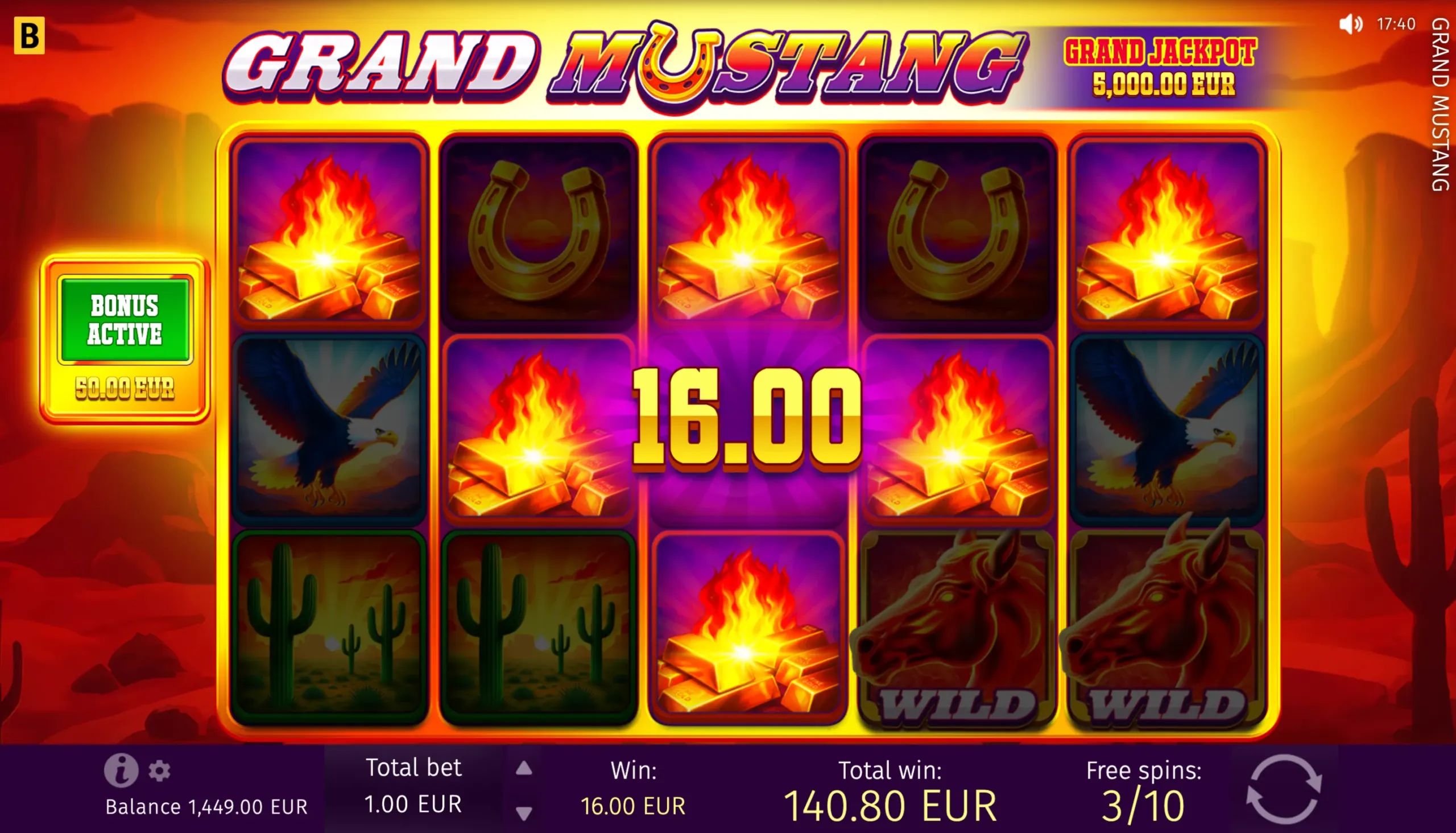 Grand Mustang Slot - 3 - BitStarz Casino