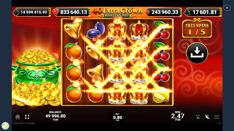 40 Extra Crown Mystery Pot Slot - 2 - BitStarz Casino