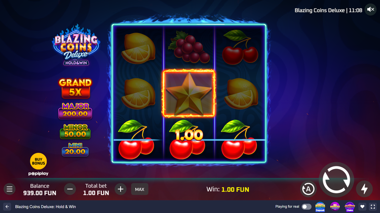 Blazing Coins Deluxe: Hold & Win Slot - 1 - BitStarz Casino