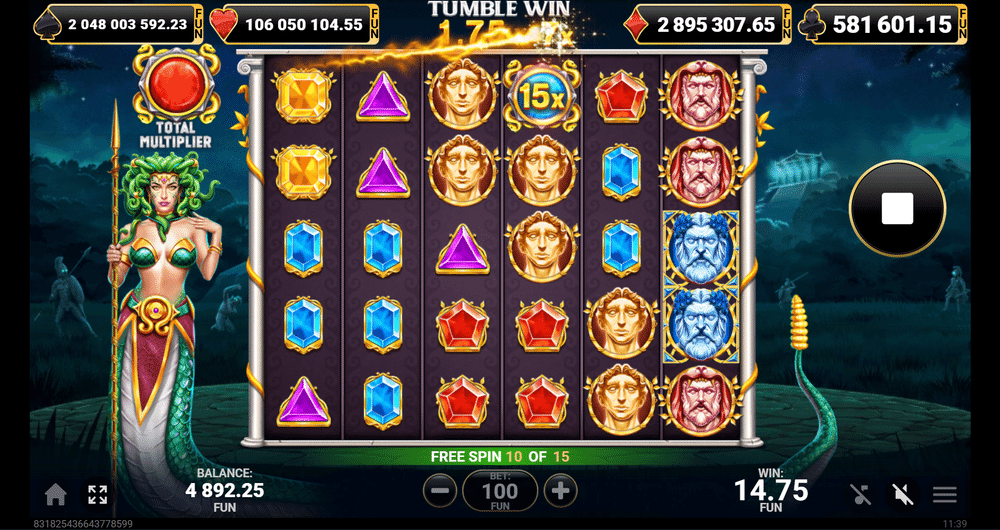Gorgon's Luck Slot - 3 - BitStarz Casino