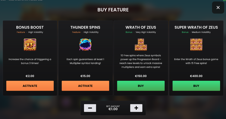 Zeus: Wrath of the Thunder God Slot - 3 - BitStarz Casino