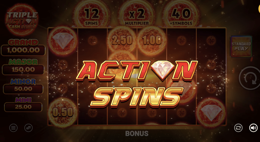 Triple Action Cash Strike Slot - 1 - BitStarz Casino