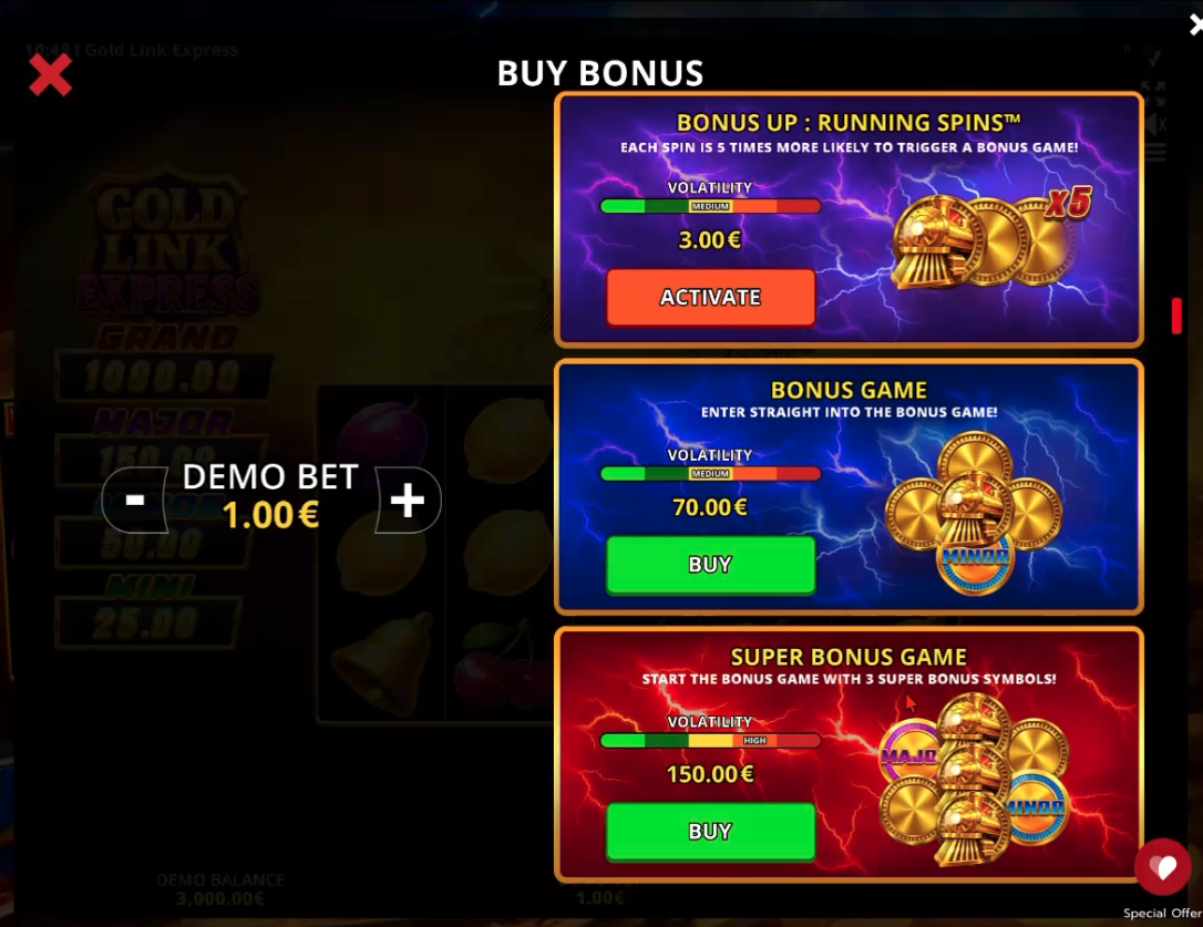 Golden Link Express: Running Wins Slot - 3 - BitStarz Casino