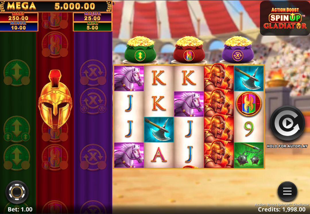 Action Boost SpinUP Gladiator Slot - 1 - BitStarz Casino