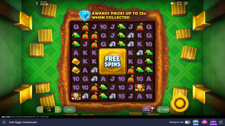 Gold Digger Clusterbuster Slot - 1 - BitStarz Casino