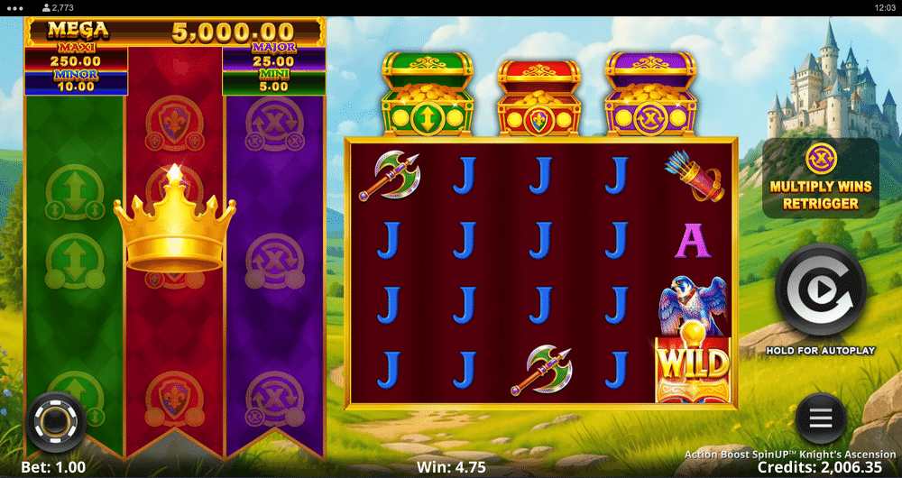 Action Boost SpinUP Knight's Ascension Slot - 1 - BitStarz Casino