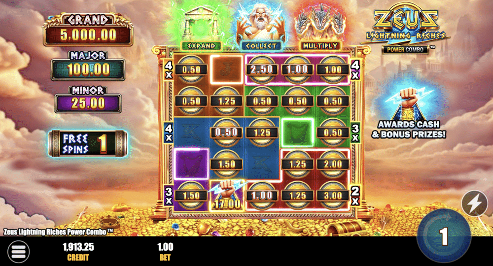 Zeus Lightning Riches Power Combo Slot - 2 - BitStarz Casino
