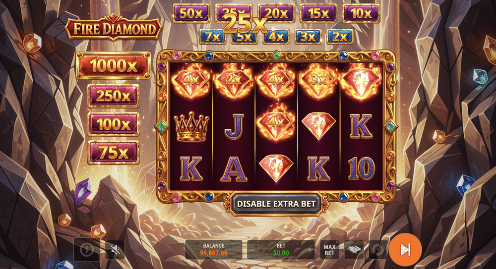 Fire Diamond Slot - 2 - BitStarz Casino