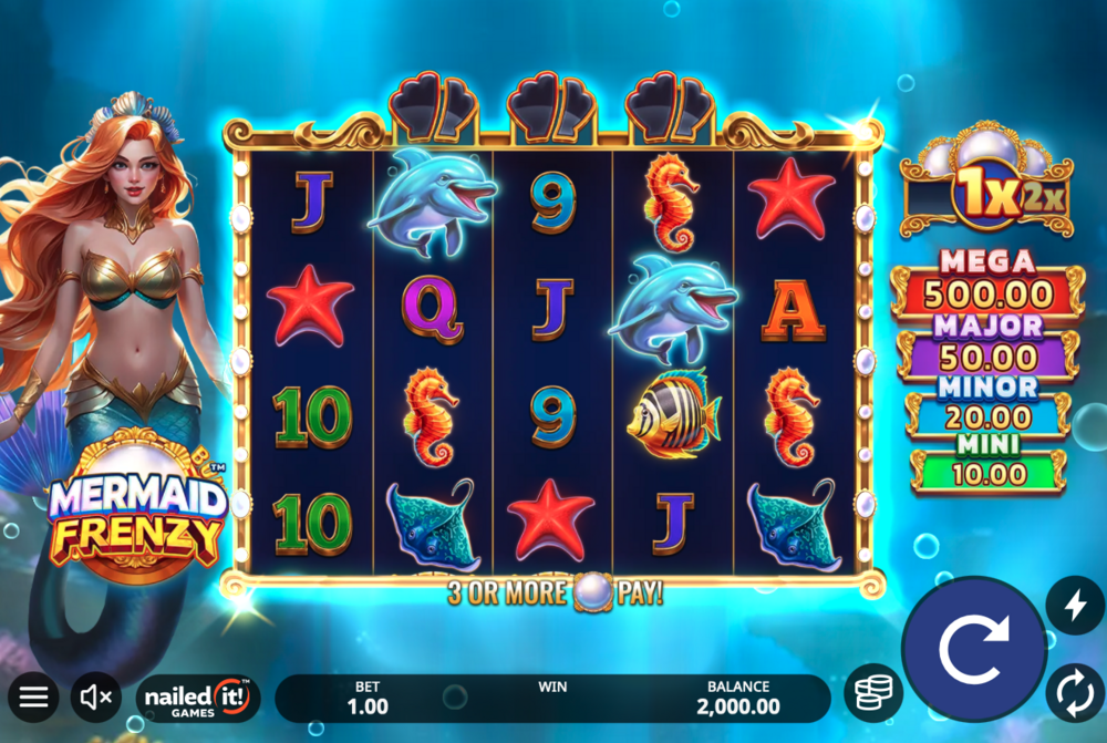 Mermaid Frenzy Slot - 1 - BitStarz Casino