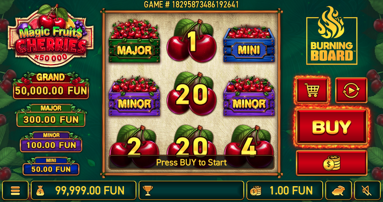 Magic Fruit$: Cherries Burning Board - 1 - BitStarz Casino