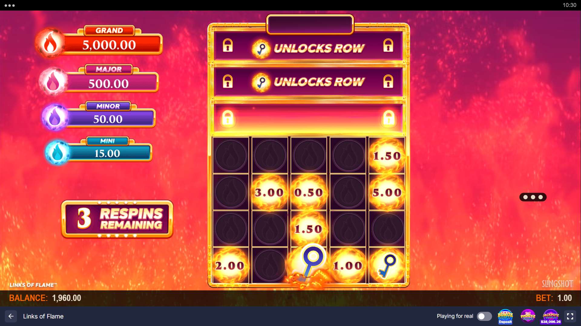 Links of Flame Slot - 3 - BitStarz Casino