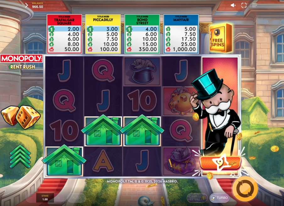 Monopoly Rent Rush Slot - 3 - BitStarz Casino