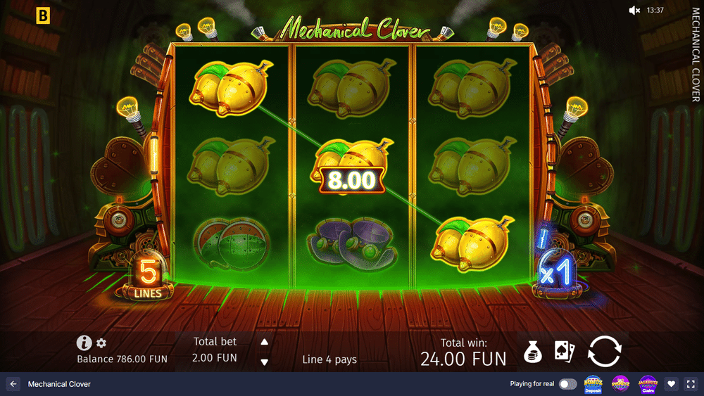 Mechanical Clover Slot - 1 - BitStarz Casino
