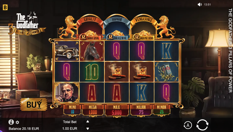 The Godfather 3: Pillars of PowerSlot - 1 - BitStarz Casino