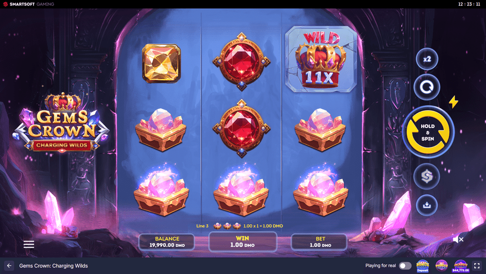 Gems Crown: Charging Wilds Slot - 1 - BitStarz Casino