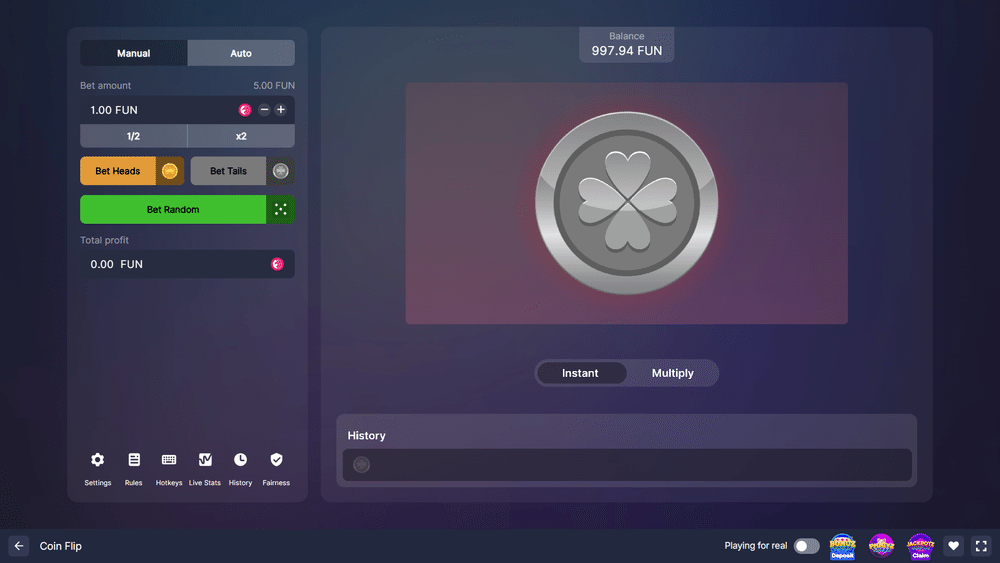 Coin Flip - 1 - BitStarz Casino
