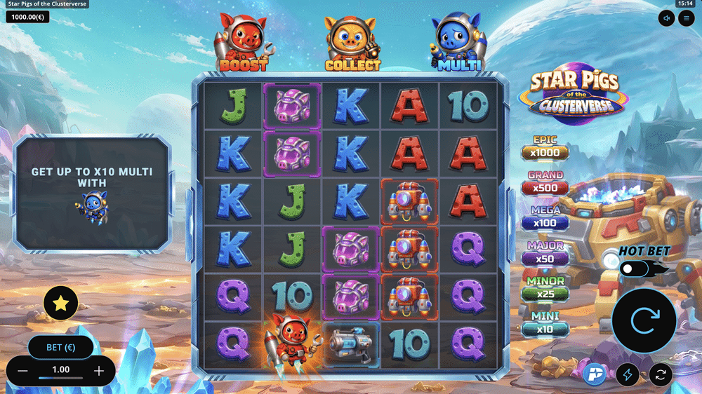 Star Pigs of the Clusterverse Slot - 1 - BitStarz Casino