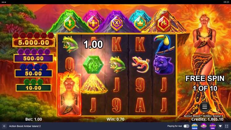 Action Boost Amber Island 2 Slot - 2 - BitStarz Casino