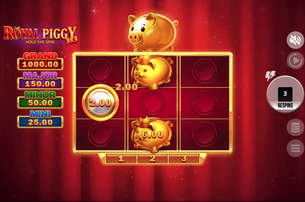 3x3 Royal Piggy Hold the Spin Slot - 2 - BitStarz Casino