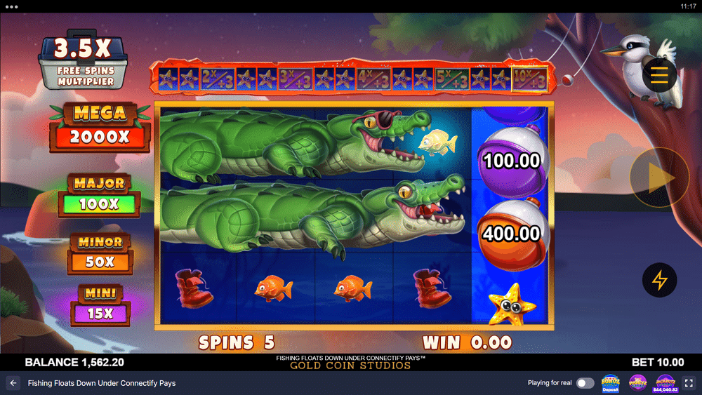 Fishing Floats Down Under Connectify Pays Slot - 2 - BitStarz Casino
