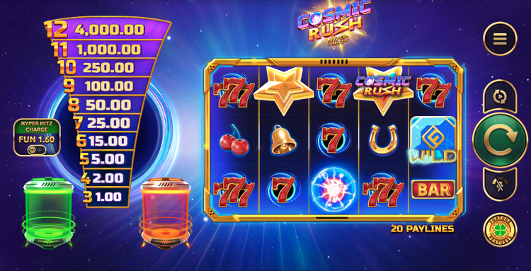 Cosmic Rush: Hyper Hitz Slot - 1 - BitStarz Casino