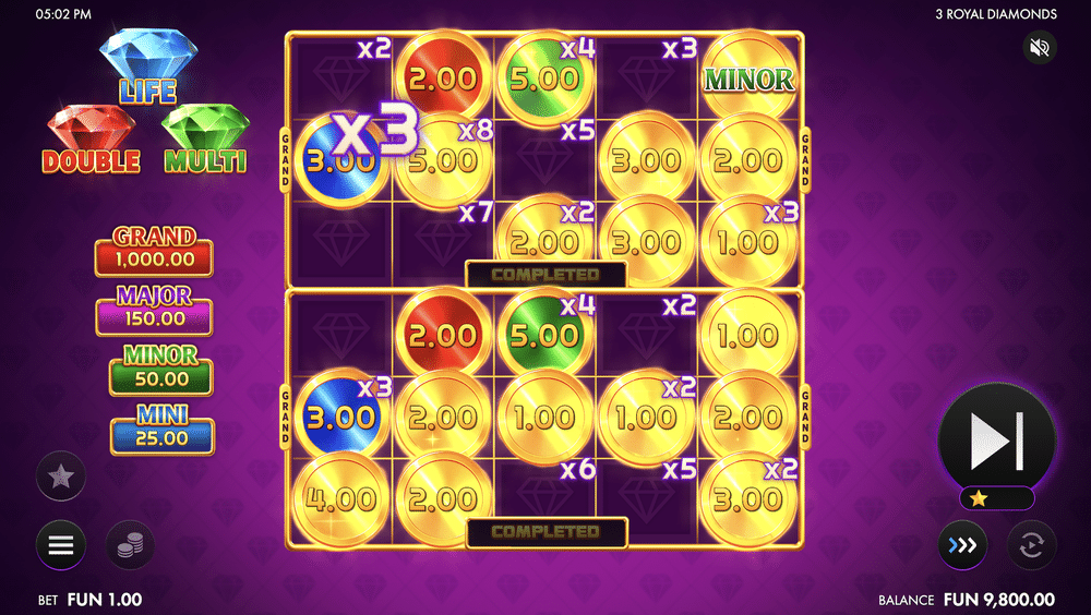 3 Royal Diamonds Slot - 2 - BitStarz Casino