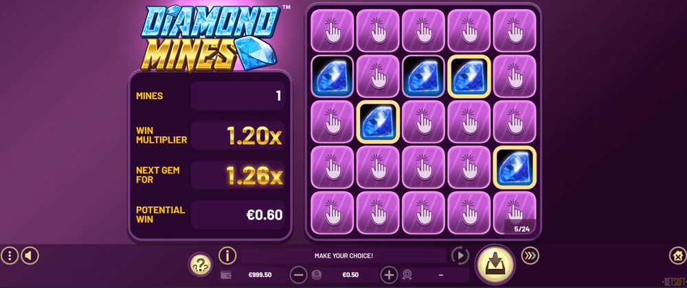 Diamond Mines Slot - 1 - BitStarz Casino