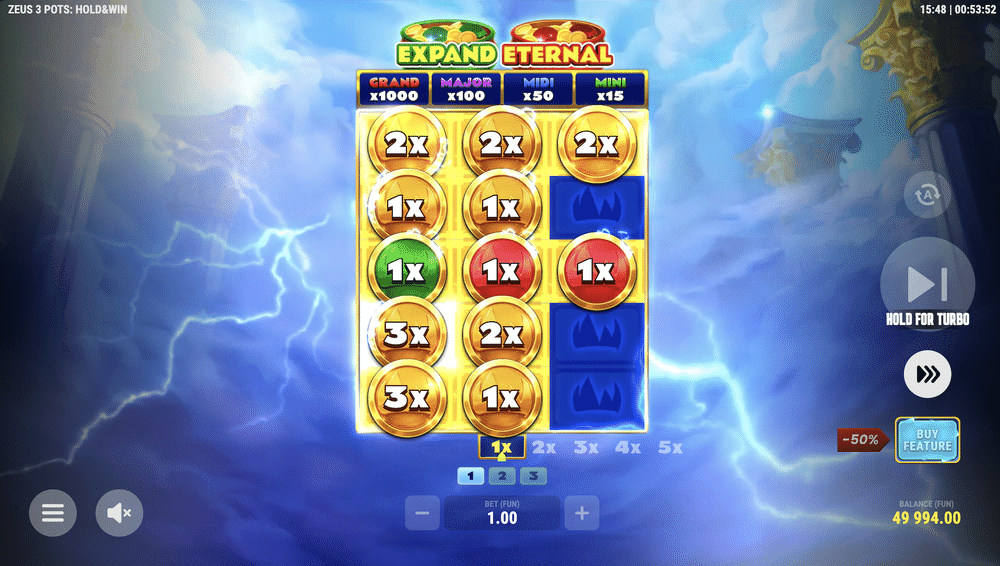 Zeus 3 Pots: Hold & Win Slot - 2 - BitStarz Casino