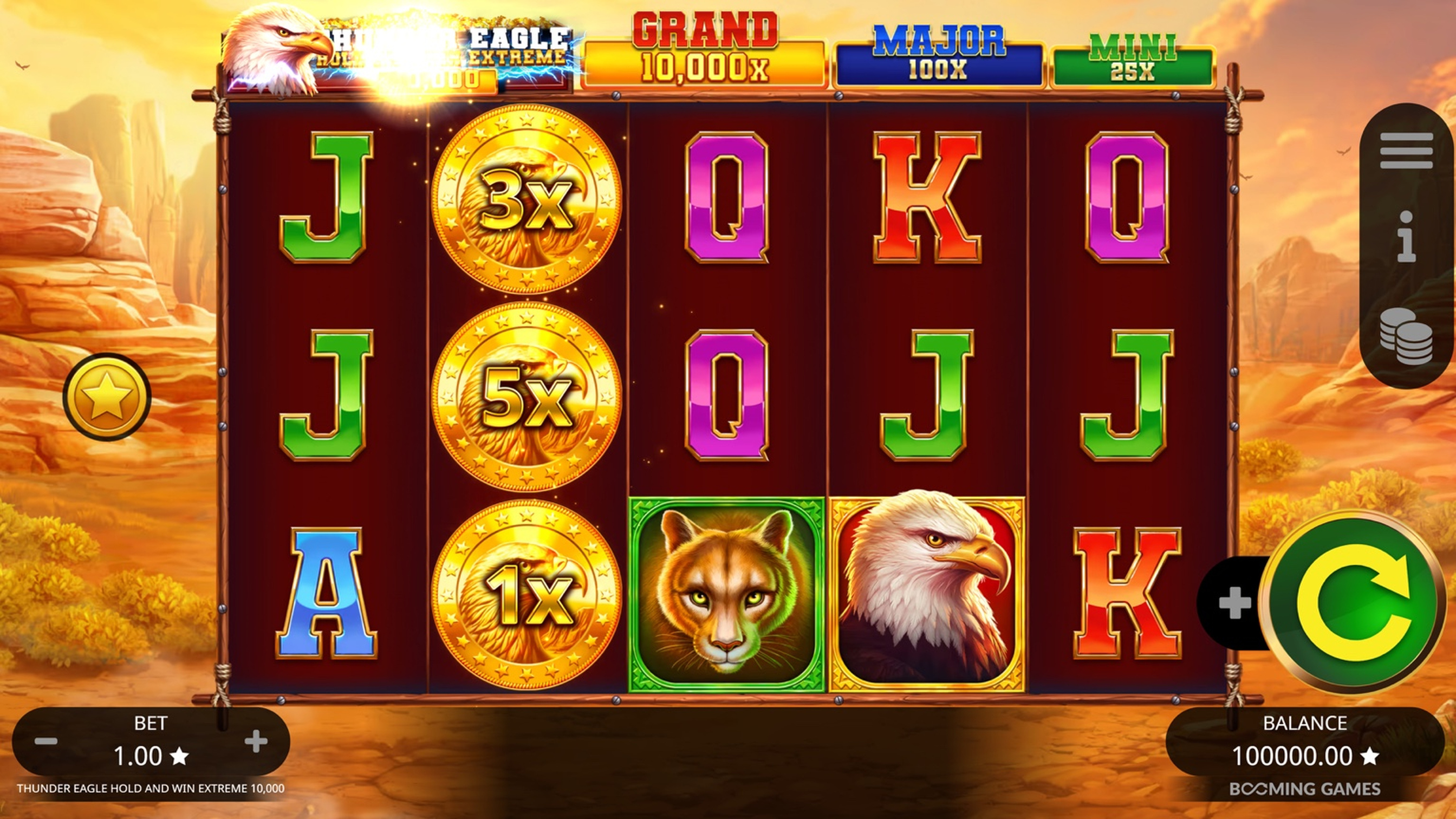 Thunder Eagle Hold & Win Extreme 10,000 Slot - 1 - BitStarz Casino