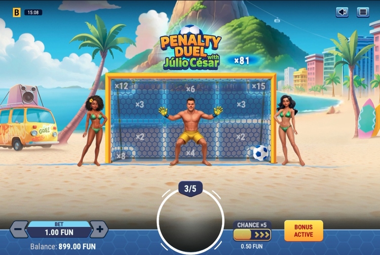 Penalty Duel with Julio Cesar - 2 - BitStarz Casino