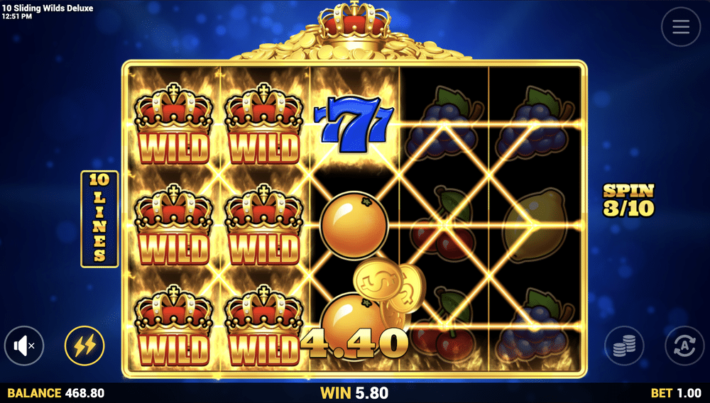 10 Sliding Crown Deluxe Slot - 2 - BitStarz Casino