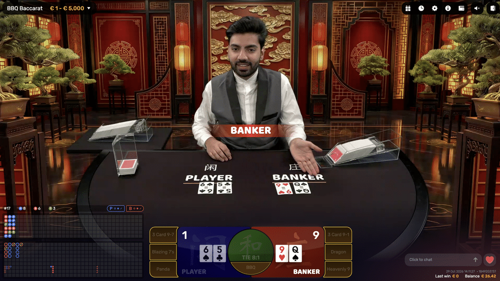 BBQ Baccarat - 2 - BitStarz Casino