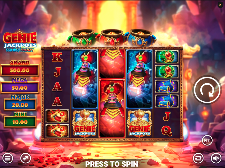 Genie Jackpots Combo Frenzy Slot - 1 - BitStarz Casino