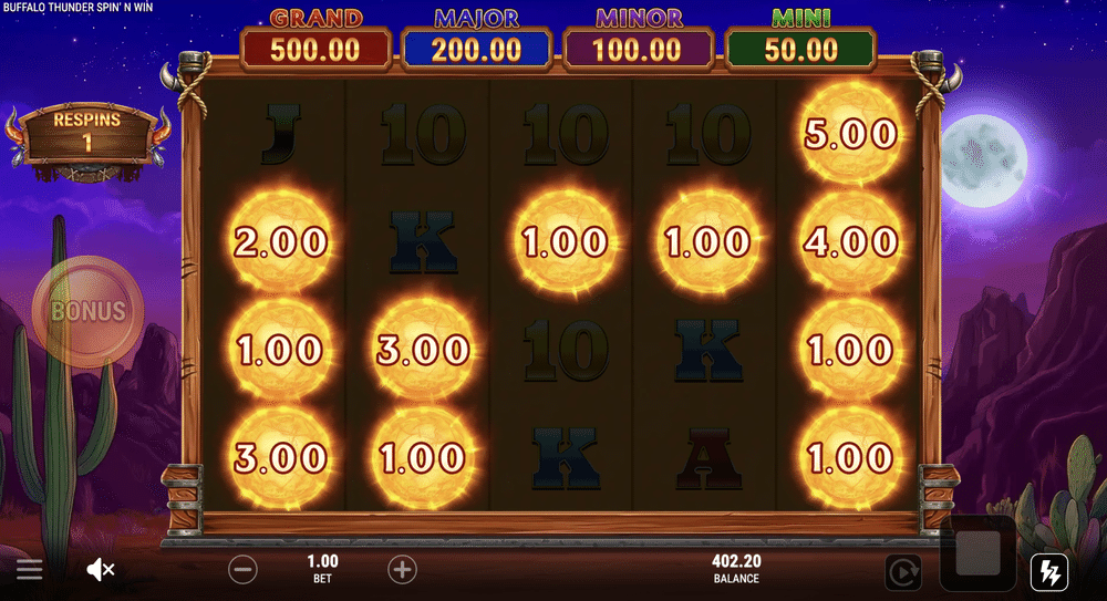 Buffalo Thunder Spin N Win Slot - 1 - BitStarz Casino