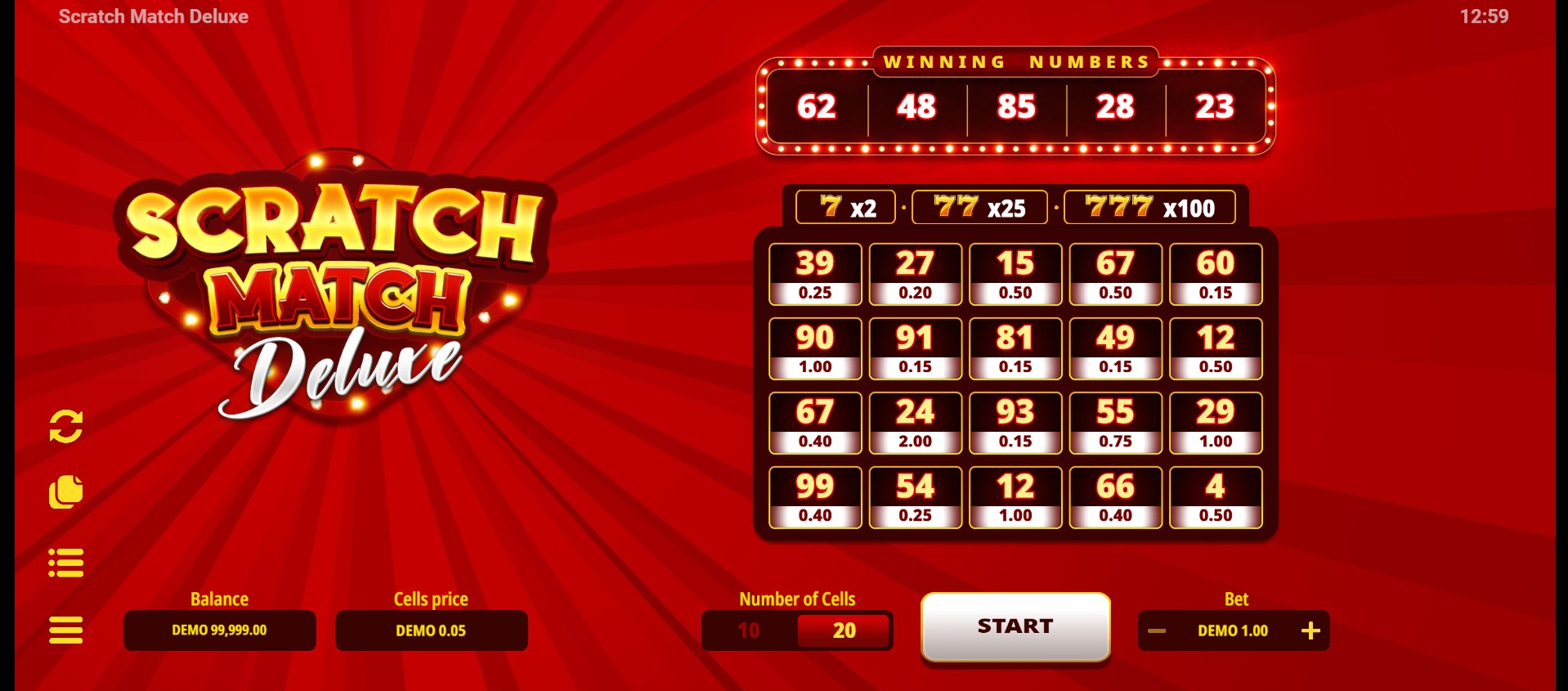 Scratch Match Deluxe Slot - 3 - BitStarz Casino