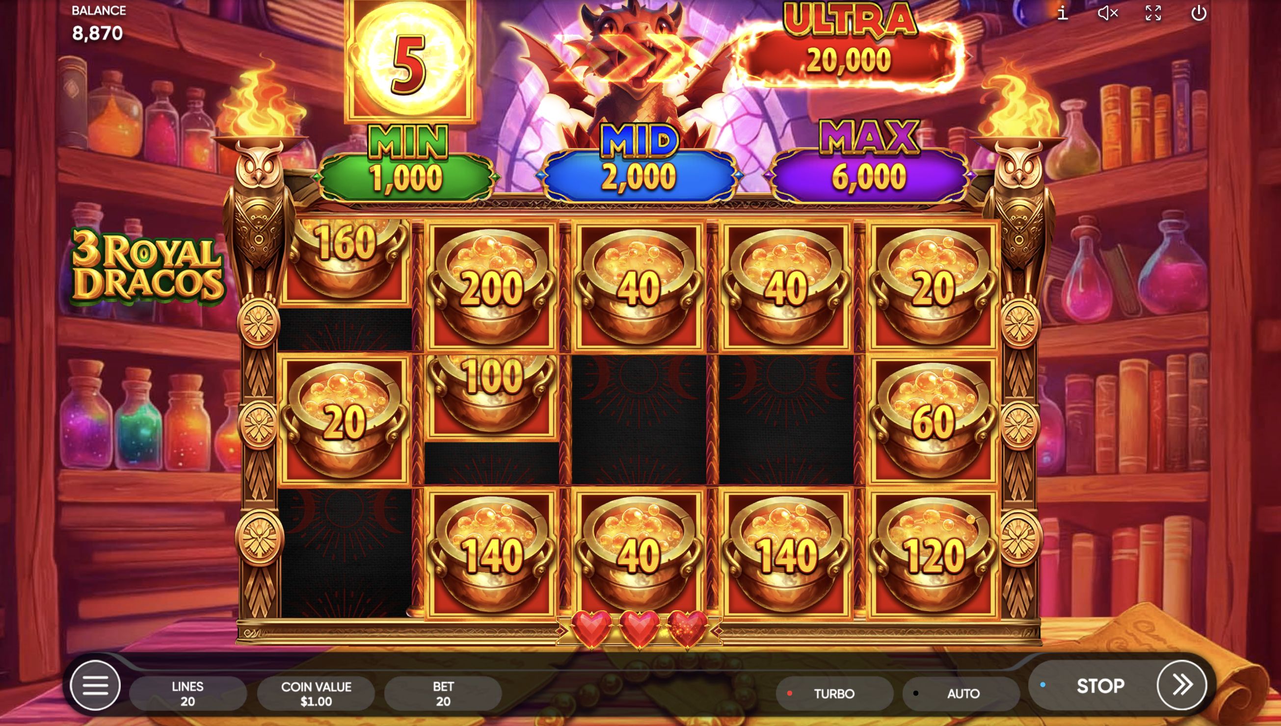 3 Royal Dracos Slot - 2 - BitStarz Casino