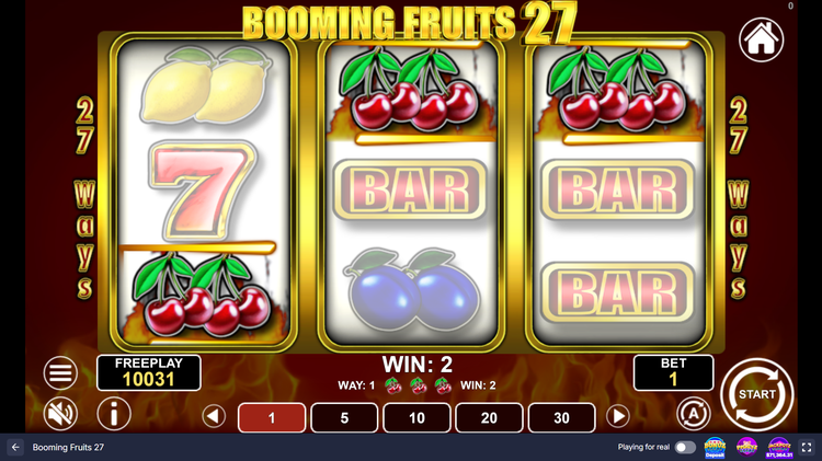 Booming Fruits 27 Slot - 1 - BitStarz Casino