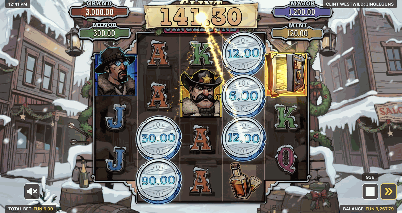 Clint Westwild: Jingleguns Slot - 2 - BitStarz Casino