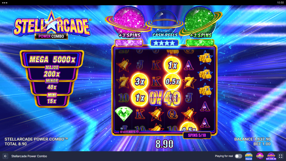 Stellarcade Power Combo Slot - 2 - BitStarz Casino