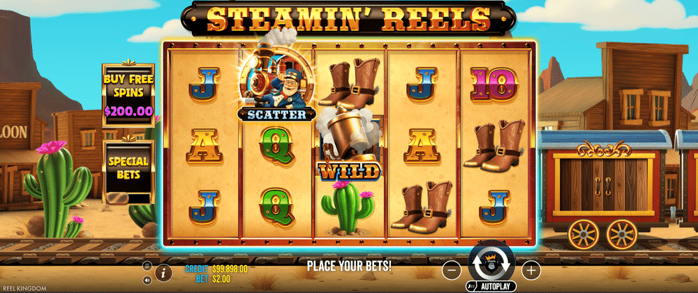 Steamin' Reels Slot - 1 - BitStarz Casino